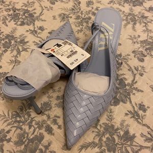Zara heels with ankle straps